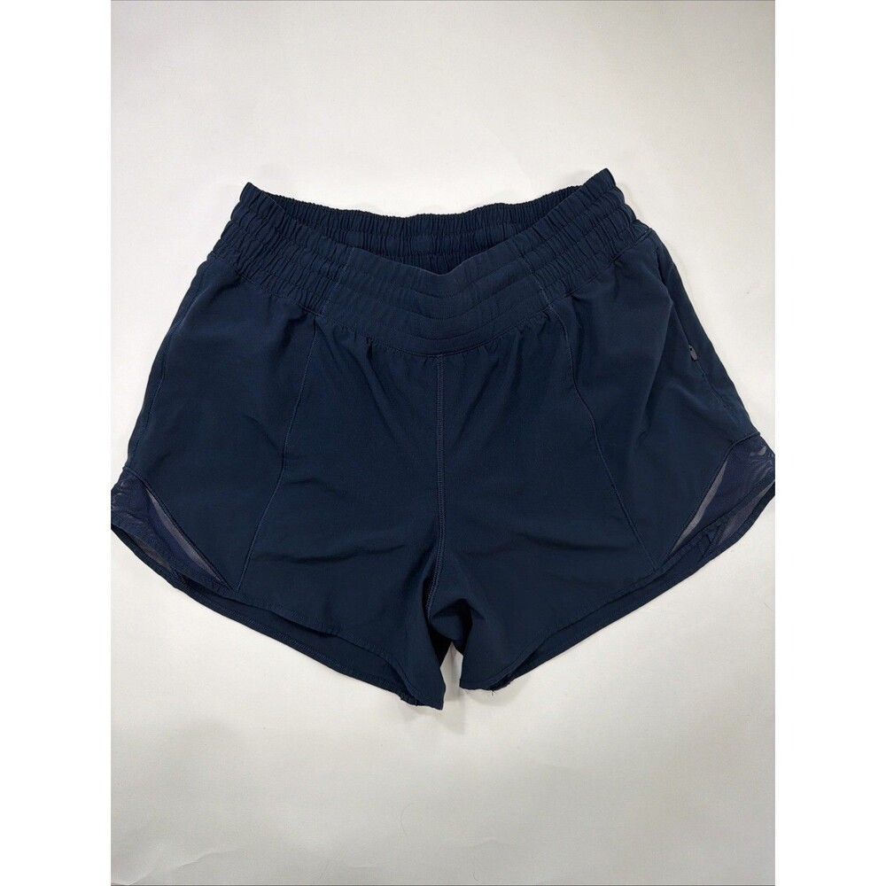 Lululemon Women’s High Waisted Navy Blue Hotty Hot Short Size 6 Tall